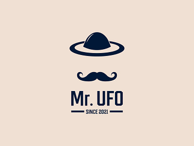 Mr. UFO logo design animation branding business logo creative design custom logo design graphic design illustration logo design men logo minimalist logo modern logo mr logo professional logo ufo logo ui