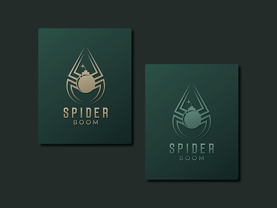 Spider boom logo design by Pujan