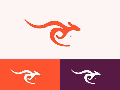 kangaroo logo by pujan