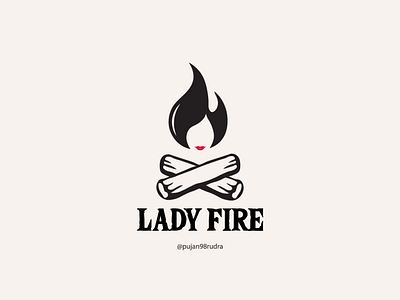 Lady Fire logo design. brand logo branding business logo creative design custom logo design fire logo graphic design illustration lady fire logo lady logo design logo creators logo makers logoslettering minimalist logo modern logo motion graphics professional logo pujan98 tshirt