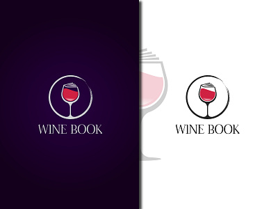 Wine book logo design bar logo branding business logo creative design custom logo design fashion logo graphic design illustration library logo logo minimalist logo modern logo night club logo pujan98 wine logo winebook logo