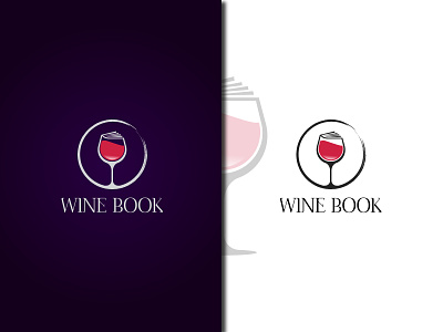 Wine book logo design
