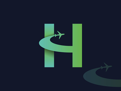 H Travel logo design