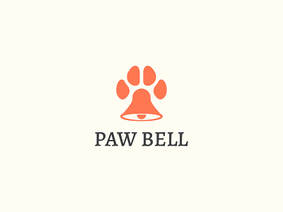 Paw + Bell logo design