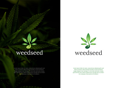 WeedSeed logo design agri logo agriculture logo branding business logo creative design custom logo design farm logo gradient logo design illustration logo creators logo folio logo makers minimalist logo modern logo seed logo design weed logo