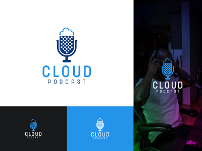 Cloud podcast logo design