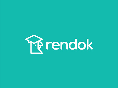 Rendok logo branding design flat graphic design illustration illustrator logo minimal typography vector