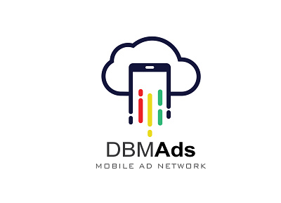 DBM Ads Mobile ad Network branding business logo design graphic design illustration illustrator logo minimal minimalist logo minimalist logo design vector