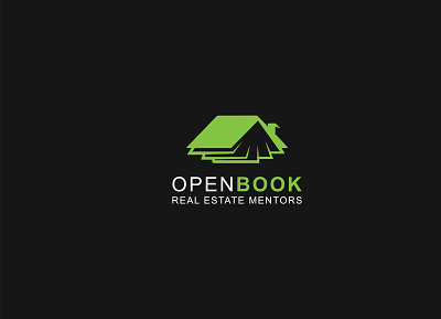 Open Book Real Estate Mentors Logo Design branding business logo design graphic design illustration illustrator logo logodesign minimal minimalist logo minimalist logo design