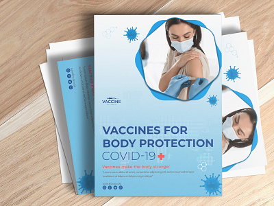 Covid-19 Vaccines Flyer banner design flyer design graphic design