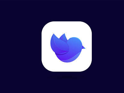 Bird app icon logo design
