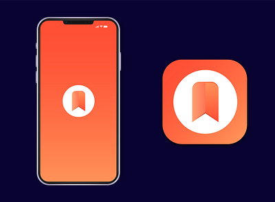 bookmark app icon app icon app logo bookmark app icon branding design design a logo graphic design illustration illustrator logo logo design minimal modern app icon ui ux vector