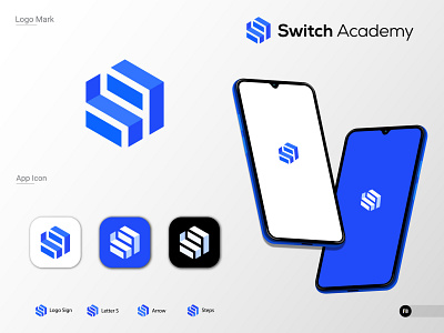 Switch Academy Logo Design 3d app icon design app logo branding design farhadsdesign fiverr graphic design illustration illustrator logo logo design logo designer minimal minimal logo design minimalist logo design motion graphics ui ux vector