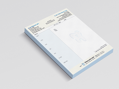Prescription Pad Design branding design graphic design illustration illustrator minimal prescription pad design
