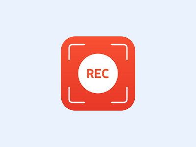 Screen Recorder App Pro Icon Design