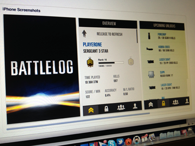 Battlelog Player Stats by Stan Herben on Dribbble