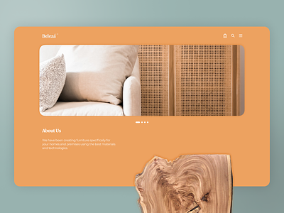 Beleza™ | Web UI Two app branding design furniture graphic design logo slab sofa typography ui ux web