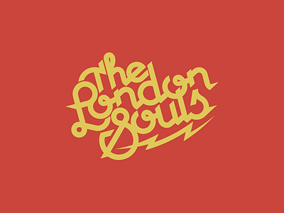 The London Souls – Logo band branding lightning logo music retro rock vintage