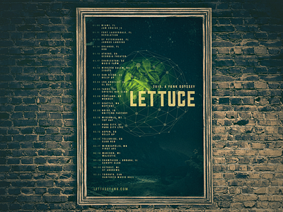 Lettuce – A 2015 Funk Odyssey dark design funk future lettuce monkey odyssey poster retro sci fi space