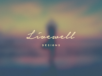 Livewell – Logo branding hand jewelery lifestyle livewell logo organic script soft yoga