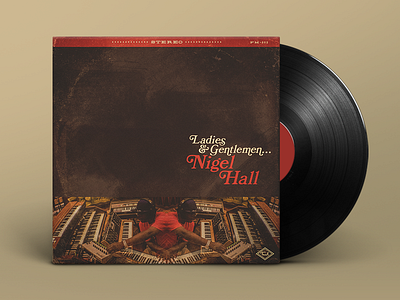 Nigel Hall – Ladies & Gentlemen... (x1) album cover design funk jazz layout music retro soul texture typography vintage vinyl