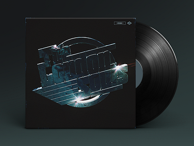 The London Souls Chrome 3d album cover chrome cinema4d design music retro soul texture typography vintage vinyl