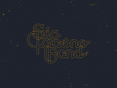 Eric Krasno Band Logo branding color identity lettering lockup logo logotype mark retro shape texture type