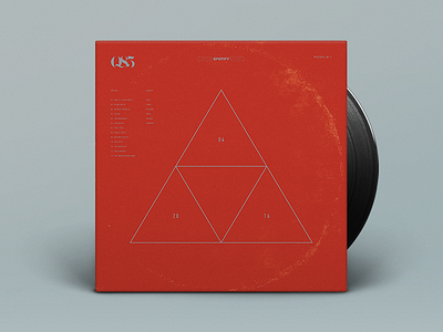 Q85x04.2016 Mixtape No 1 album cover design geometric geometry layout mixtape music retro texture triangle typography vintage