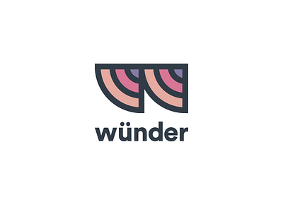 Wünder Logo brandidentity branding brandmark design icon identity lineart logo logotype startup tech typography wordbark