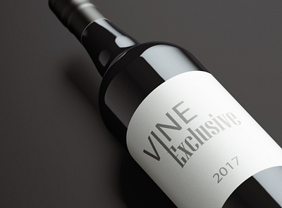 Wine Bottle design branding business design logo minimal typography wine