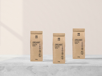 ORCO Coffee bag design bag brand brand design branding business coffe design designer logo minimal typography