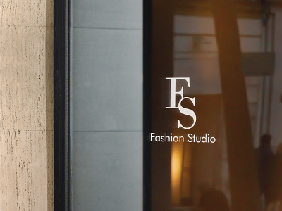 Fashion studio brand logo banner brand brand design branding business design illustration logo minimal typography