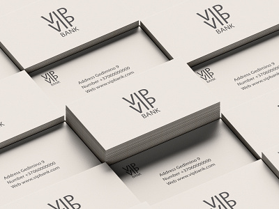 VIP bank visit card design