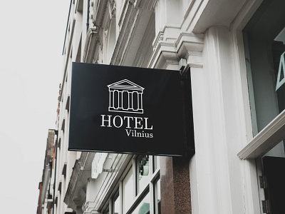 Hotel Vilnius logo design