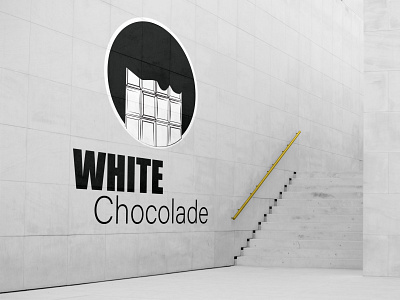 White chocolade logo design brand brand design branding business design illustration logo logo design minimal typography