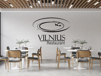 Vilnius restaurant logo brand design branding business design illustration logo minimal typography ui vector