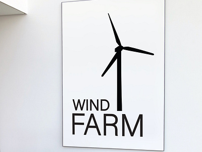 WIND FARM minimalistic Logo's idea