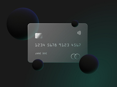 Credit Card Design 3d concept credit card creditcard glassmorphism graphic design