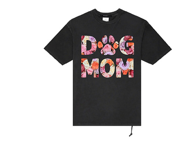 DOG MOM T-shirt design dog dog mom fathers day flower graphic design mom mom flower mothers day t shirt design typography vector