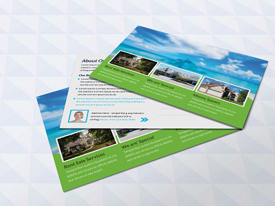 Mountain Real Estate Postcard Design Template design free free mockup new premium psd psd mockup