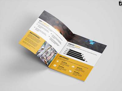 Premium Corporate Bi Fold Brochure Design Template design free free mockup new premium psd psd mockup