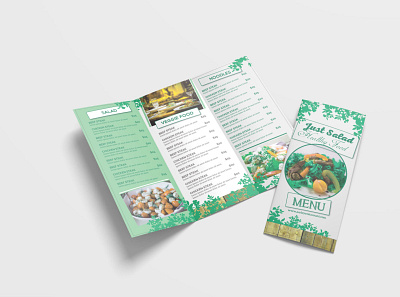 Healthy Food Menu Tri Fold Brochure Design Template design free free mockup new premium psd psd mockup