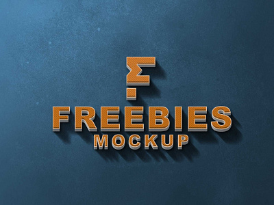 3D Freebies Logo Mockup 2021