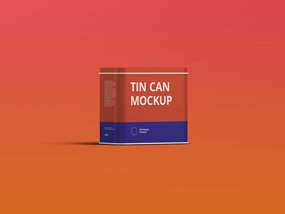 Tin Box Mockup