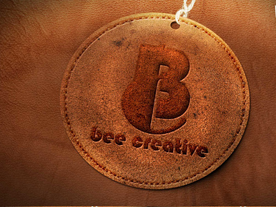 Embossed Leather Logo Mockup