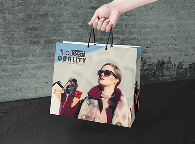 Cute Shopping Bag Design Mockup bag carry bag cute design girls graphic design hanging mockup new premium printed psd shopping unique