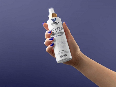 Medcosa Pain Relief Spray Bottle Mockup