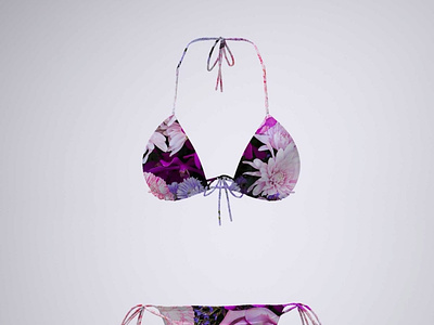 Flower Print Swimsuit Mockup