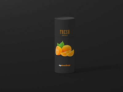 Free Black Spray Tube Mockup