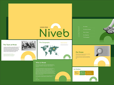 Niveb Pitch Deck branding chart colour company data graphic design infographic keynote pitch deck ppt presentation fashion table